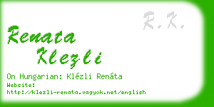 renata klezli business card